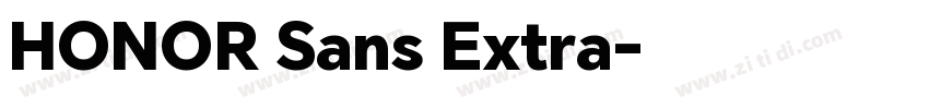 HONOR Sans Extra字体转换